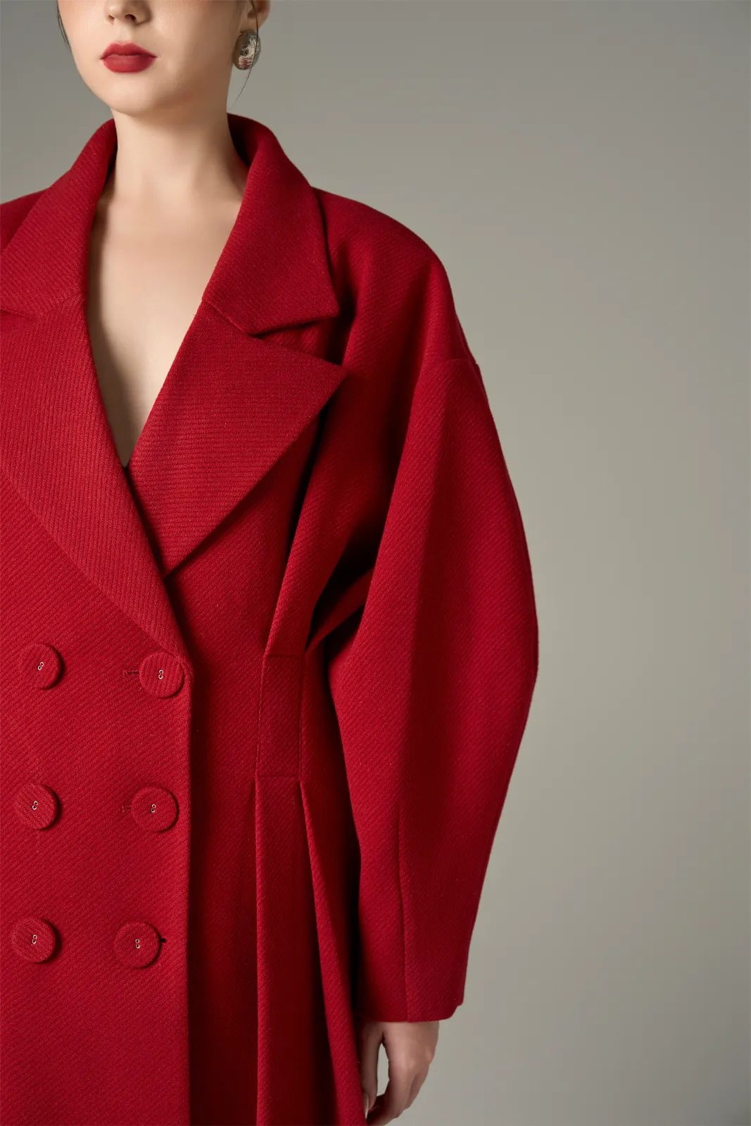 Cozy Red Trench Coat - MEAN BLVD