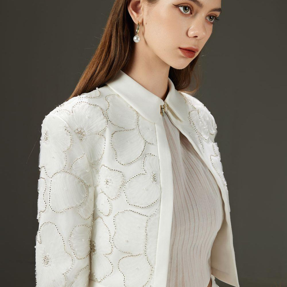 Cyan Cropped Tank Mesh Top - MEAN BLVD