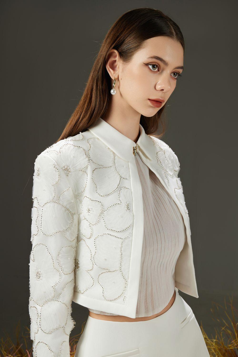 Cyan Cropped Tank Mesh Top - MEAN BLVD