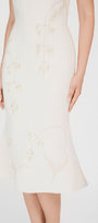 Cynthia Trumpet Halter Neck Taffeta Midi Dress - MEAN BLVD