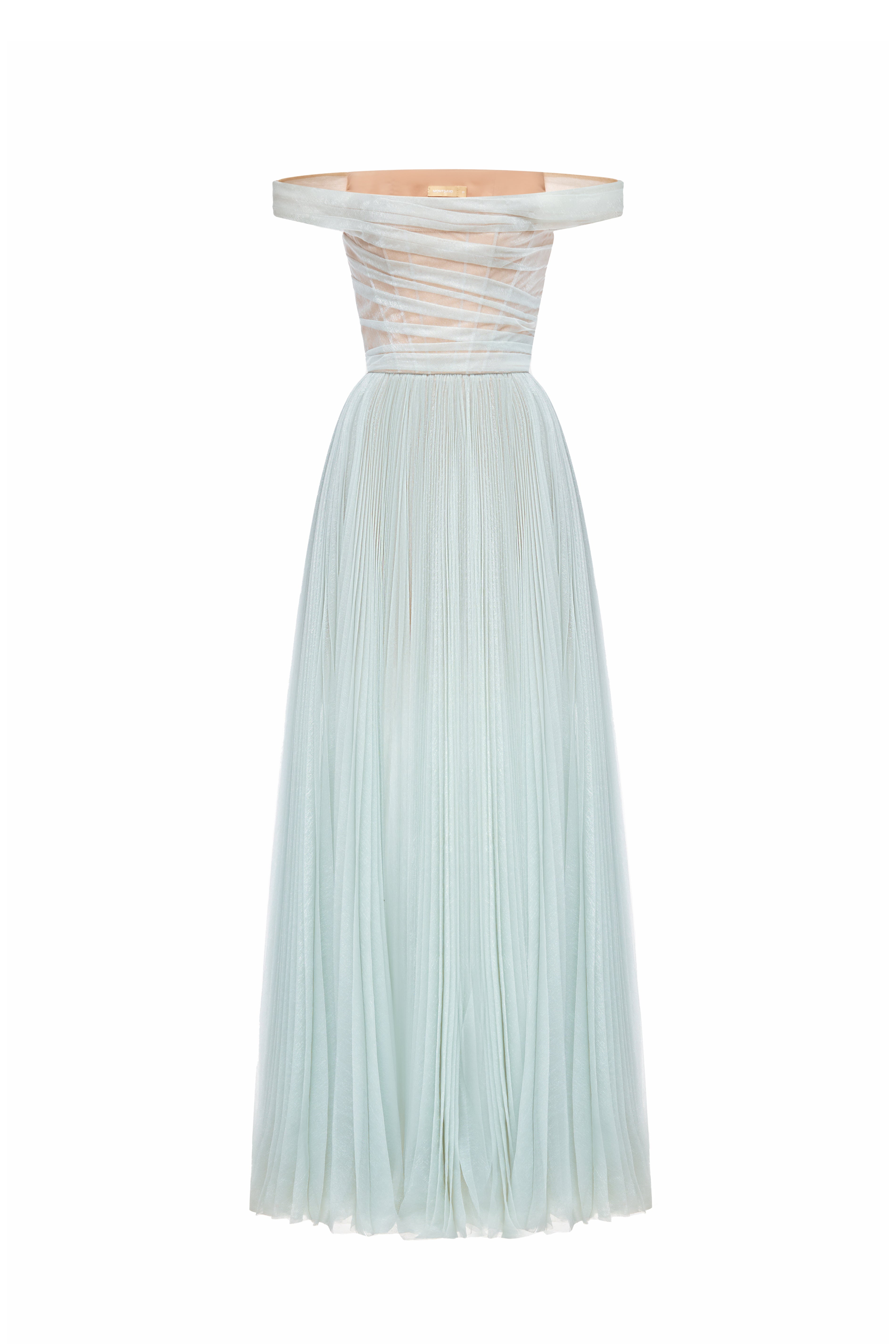 Aurora Off-Shoulder Draped Maxi Dress