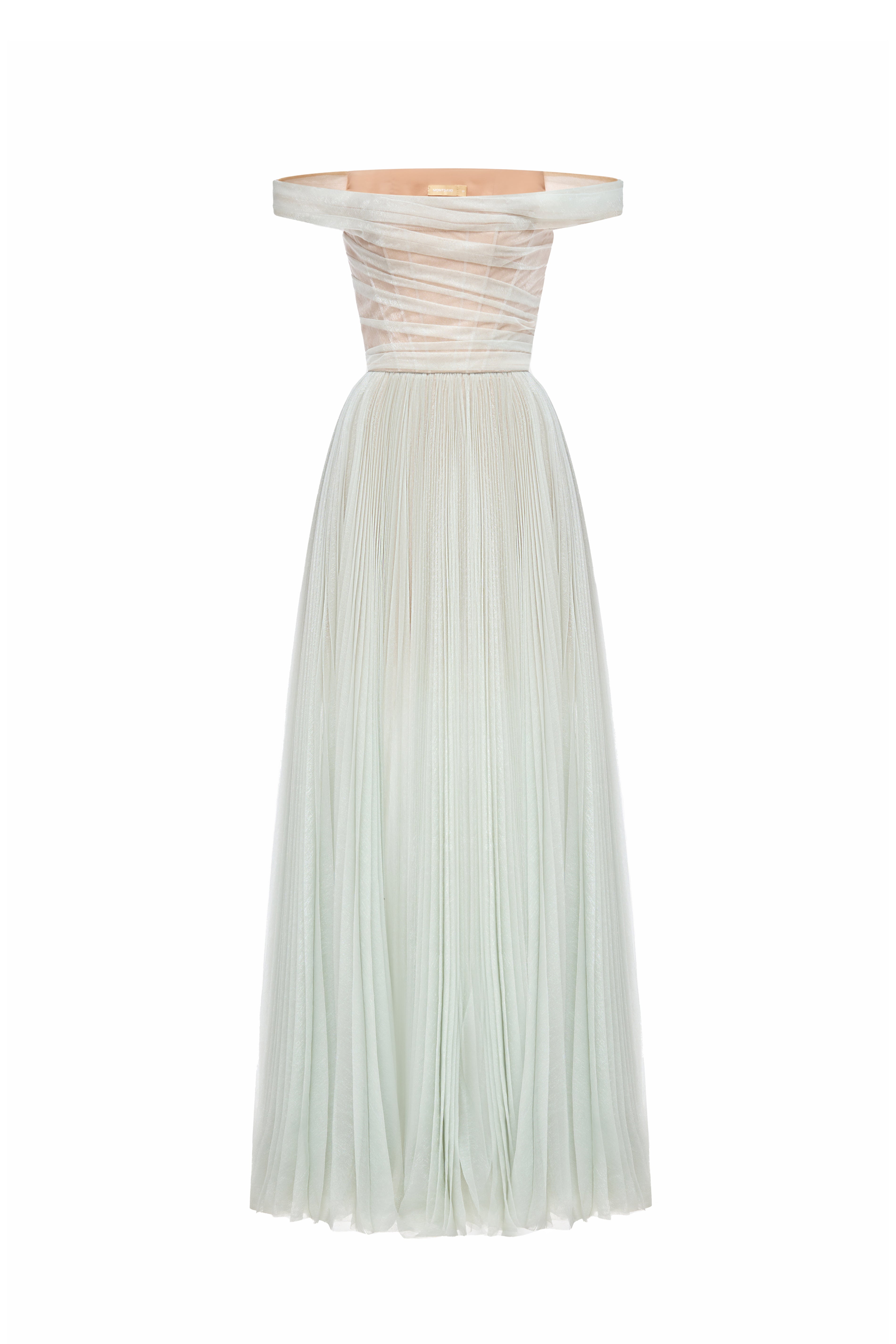 Aurora Off-Shoulder Draped Maxi Dress