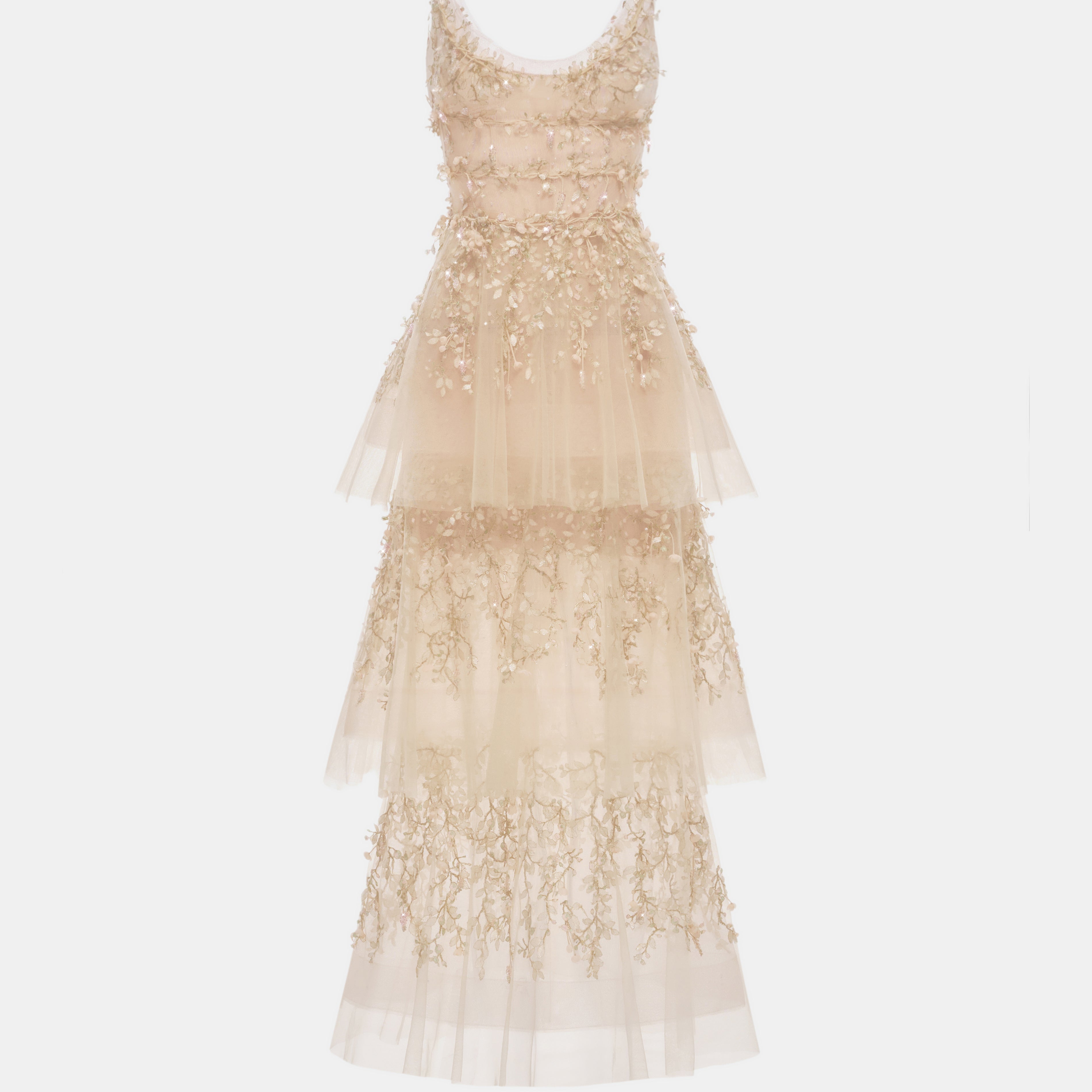 Aira Embroidery Midi Dress