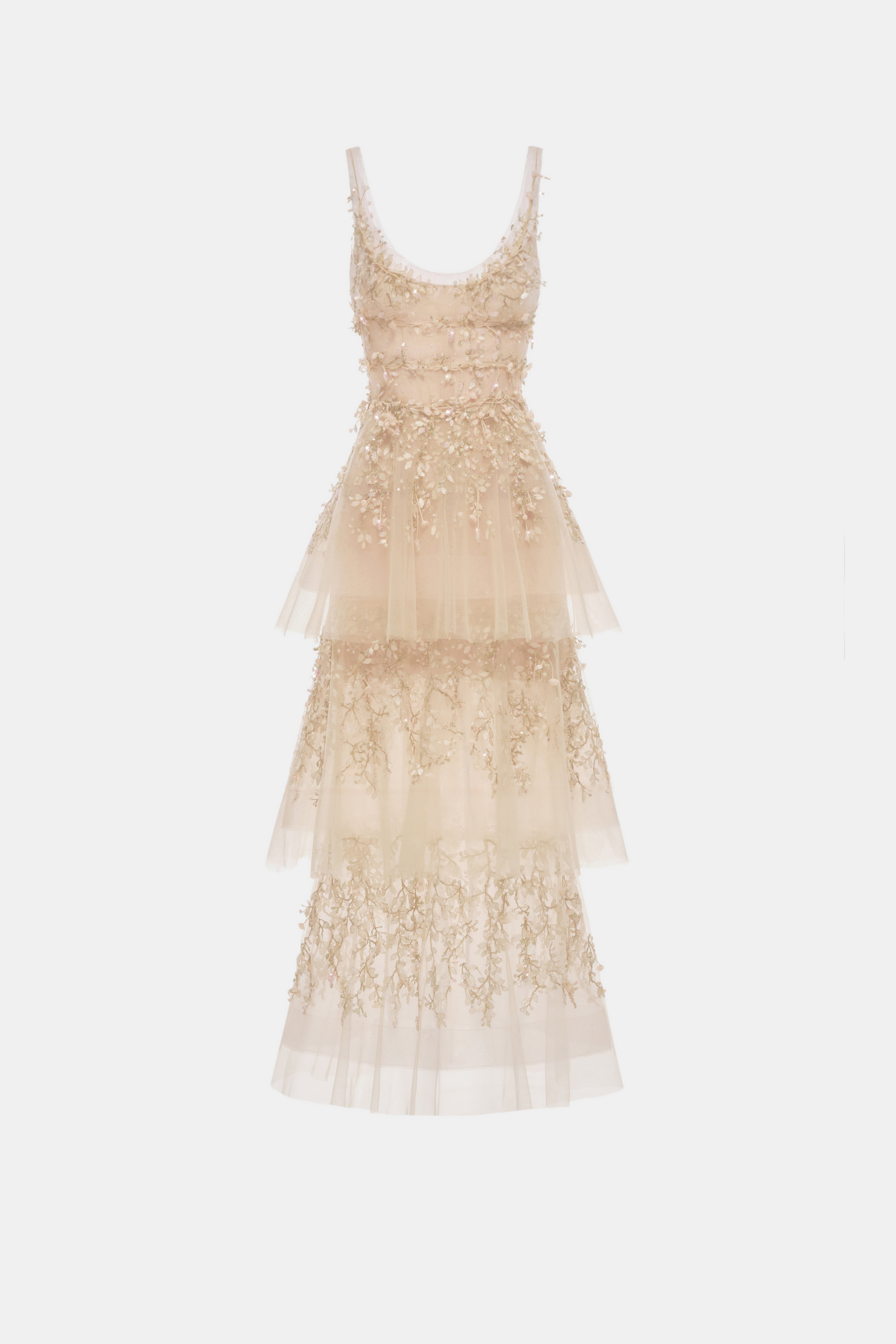 Aira Embroidery Midi Dress