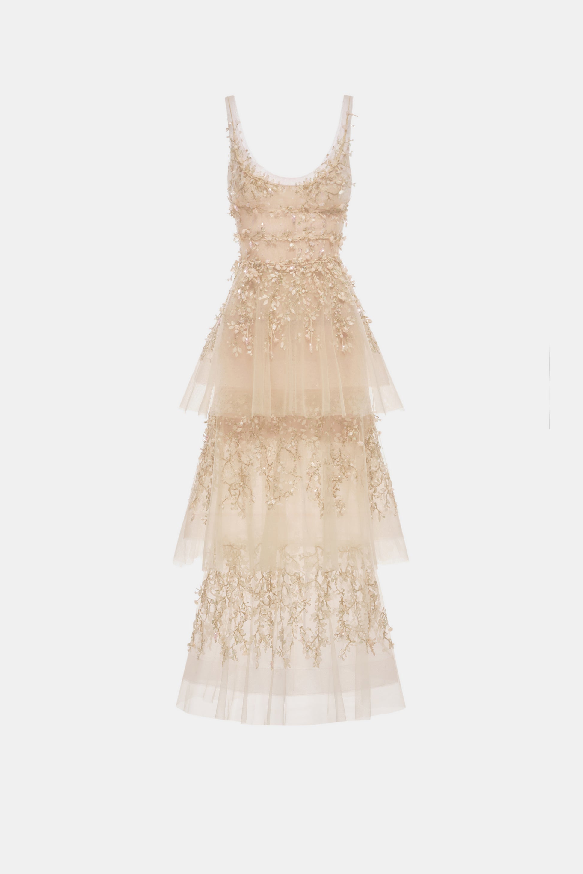 Aira Embroidery Midi Dress