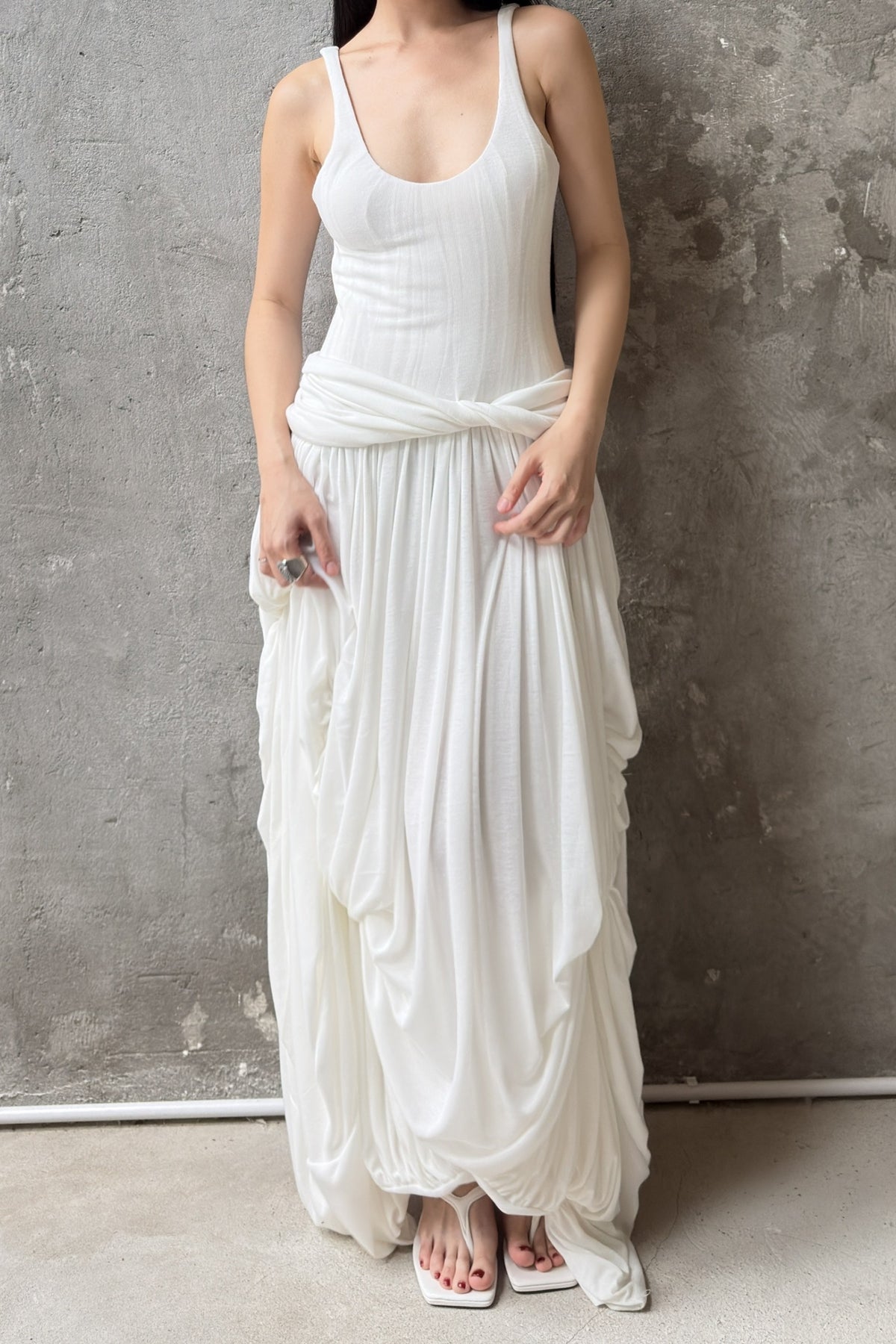 Evaré Draped Maxi Dress