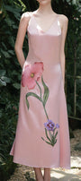 Daffor A-line Sleeveless Silk Satin Ankle Length Dress - MEAN BLVD