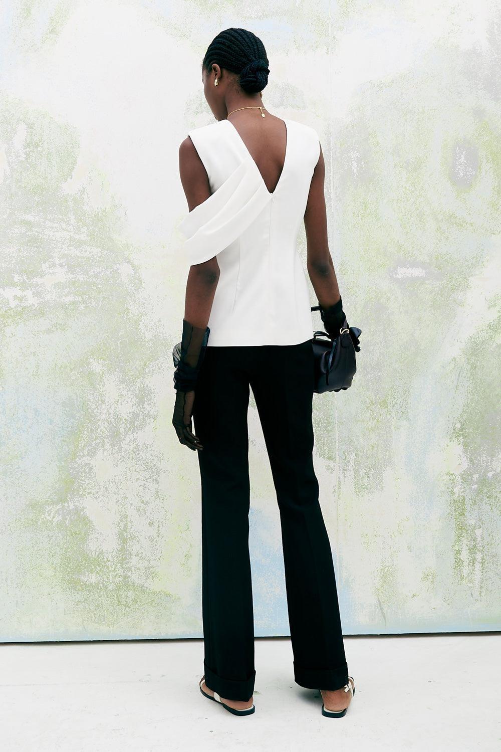 Dahlia Straight Basic Twill Floor Length Pants - MEAN BLVD