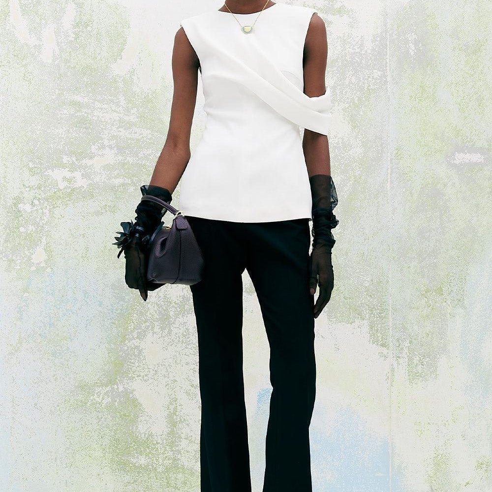 Dahlia Straight Basic Twill Floor Length Pants - MEAN BLVD