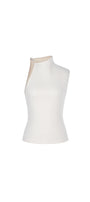 Dai Asymmetric Sleeveless Ribbed Cotton Top - MEAN BLVD