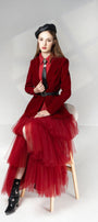 Dakota A-line Long Sleeved Mesh Maxi Set - MEAN BLVD