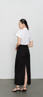 Dakota Sheath Welt Pocket Wool Ankle Length Skirt - MEAN BLVD