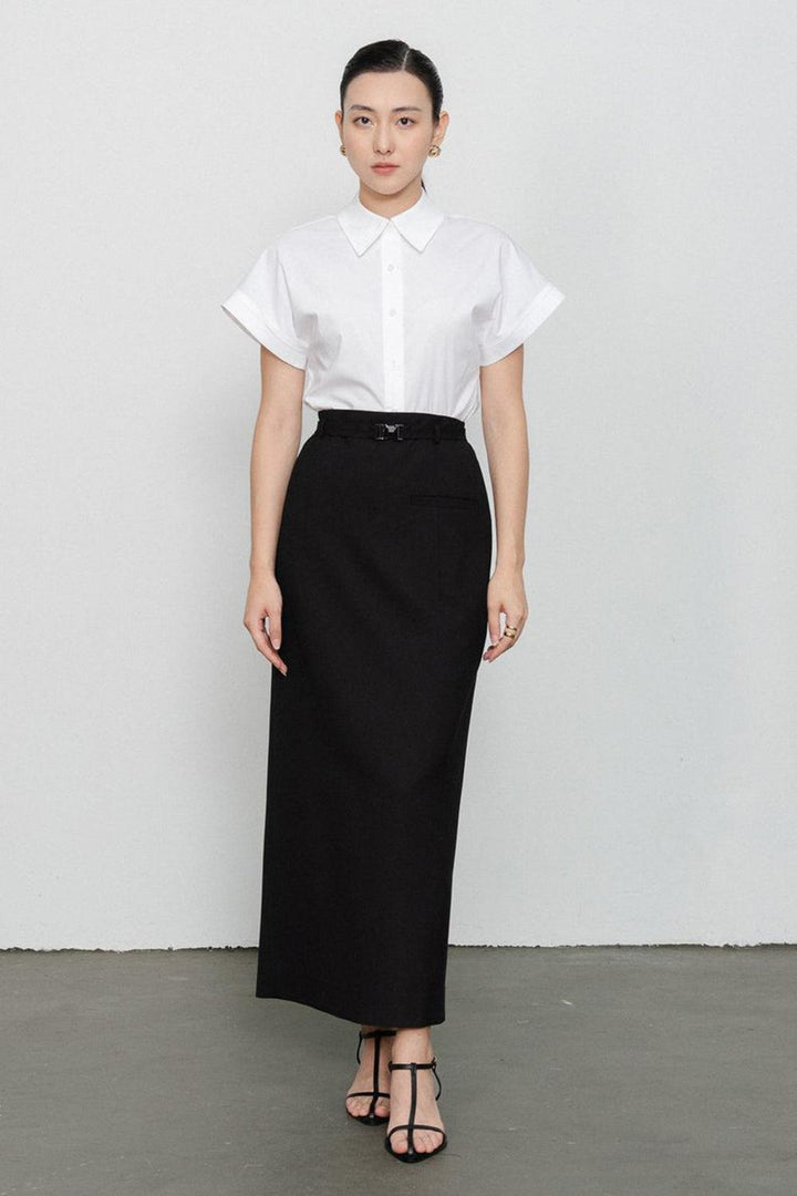 Dakota Straight Pointed Flat Collar Kate Shirt - MEAN BLVD