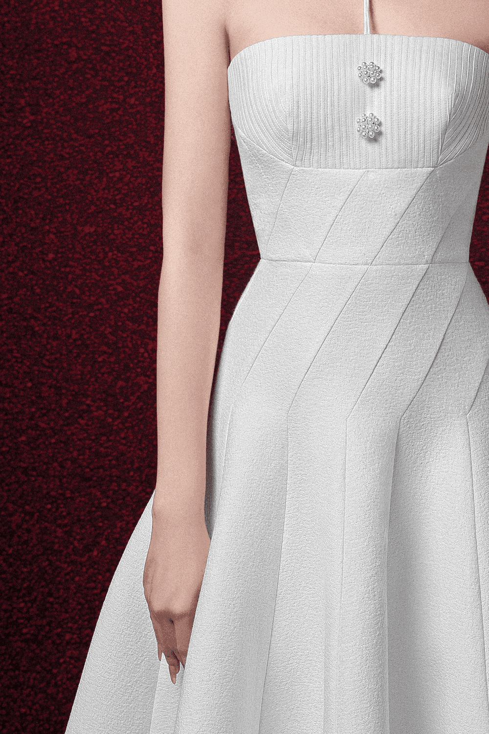 Dana Drop Waist Sleeveless Jacquard Midi Dress - MEAN BLVD