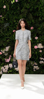 Daniela A-line Short Sleeved Wool Cotton Mini Dress - MEAN BLVD