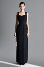 Danielle Sheath Sleeveless Tweed Maxi Dress - MEAN BLVD