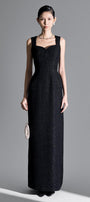 Danielle Sheath Sleeveless Tweed Maxi Dress - MEAN BLVD