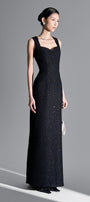 Danielle Sheath Sleeveless Tweed Maxi Dress - MEAN BLVD