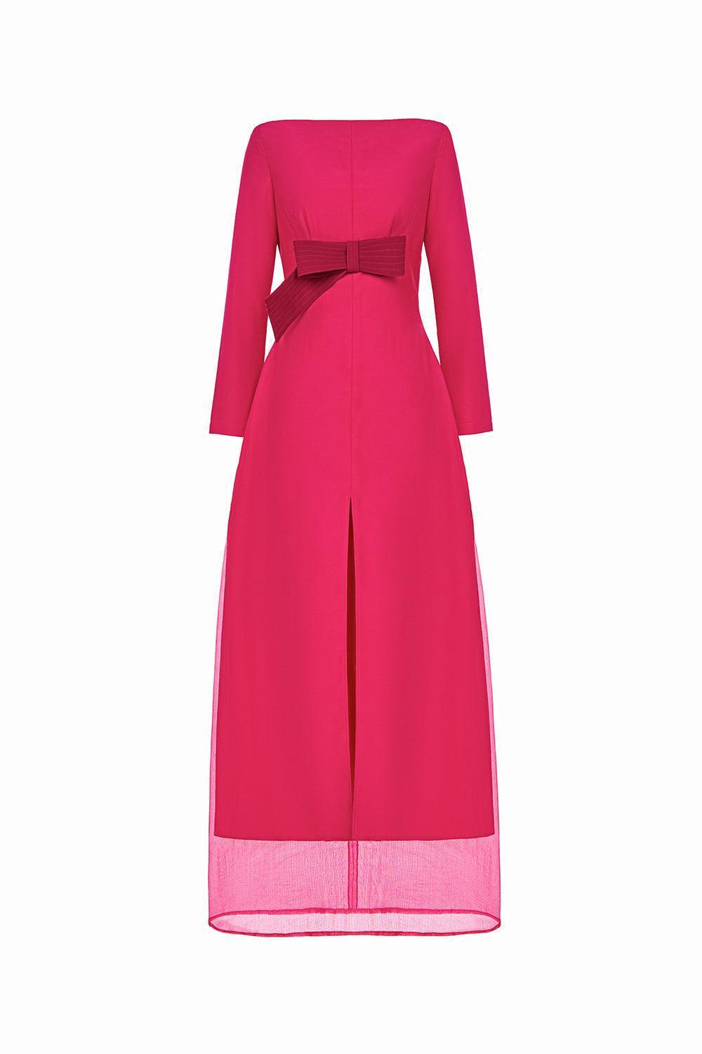 Dao Huong Layered Boat Neck Cotton Rayon Floor Length Dress - MEAN BLVD