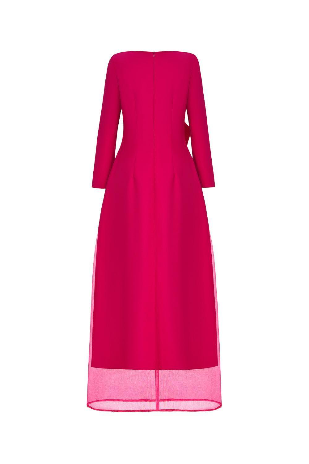 Dao Huong Layered Boat Neck Cotton Rayon Floor Length Dress - MEAN BLVD