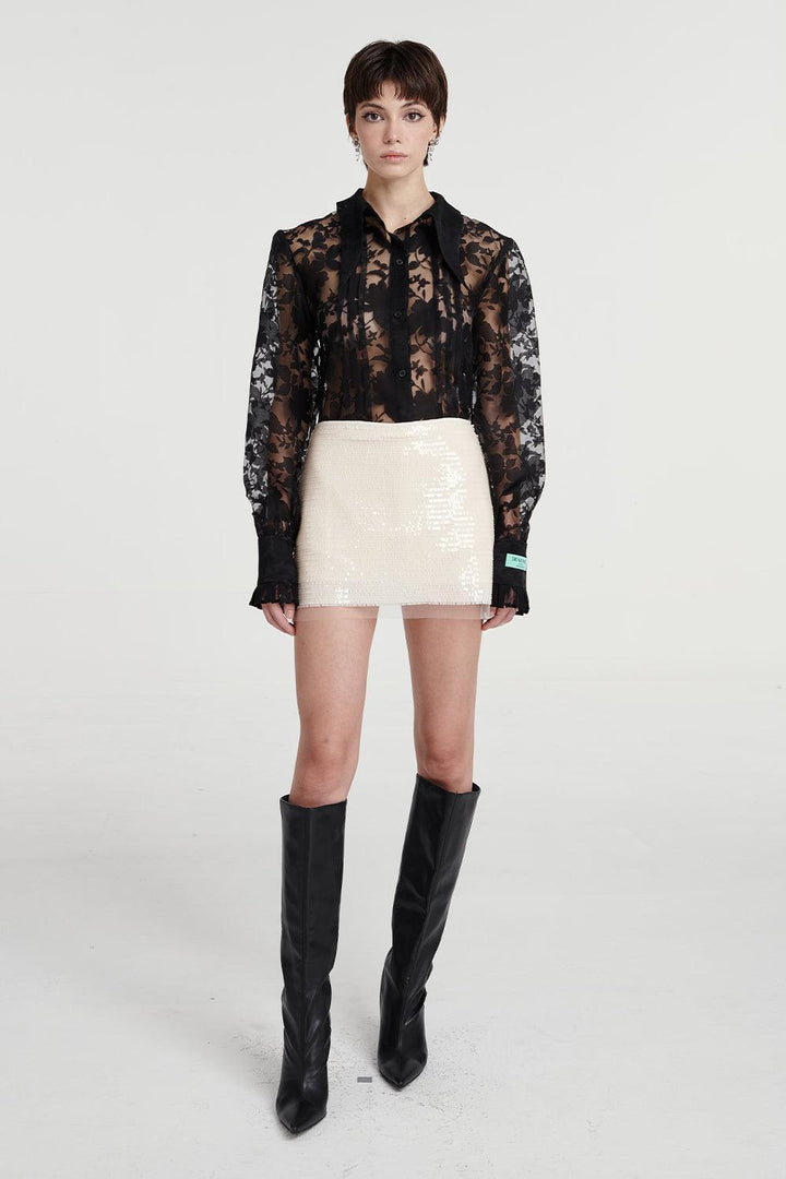 Daphne Floral Organza Shirt - MEAN BLVD