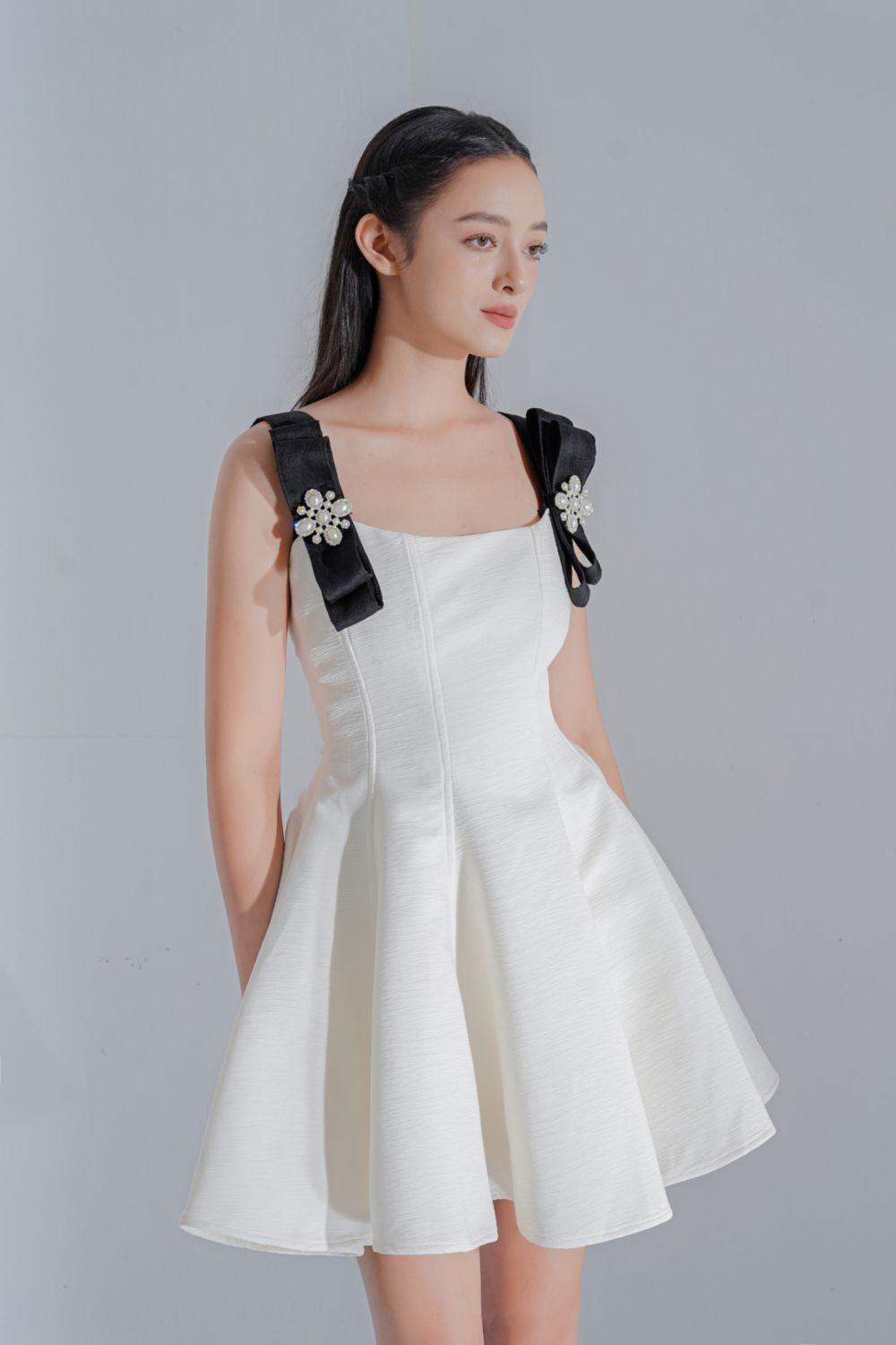 Darcy Fit and Flare Sleeveless Jacquard Mini Dress - MEAN BLVD