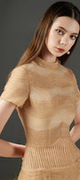 Davie A-line Waist Pleated Organza Midi Dress - MEAN BLVD
