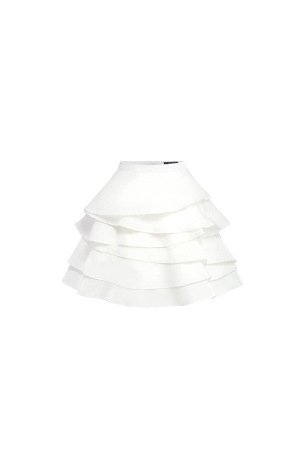 Davina A-line Layered Organza Mini Skirt - MEAN BLVD