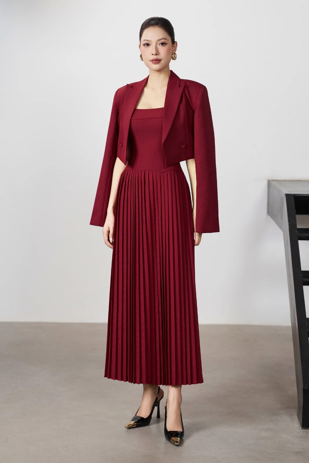 Davina Pleated Set - MEAN BLVD