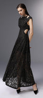 Dawn Break A-line Cut-Out Embroidered Lace Ankle Length Dress - MEAN BLVD