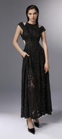 Dawn Break A-line Cut-Out Embroidered Lace Ankle Length Dress - MEAN BLVD