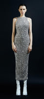 Dazzling Bodycon Sleeveless Sequin Ankle Length Dress - MEAN BLVD