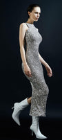 Dazzling Bodycon Sleeveless Sequin Ankle Length Dress - MEAN BLVD