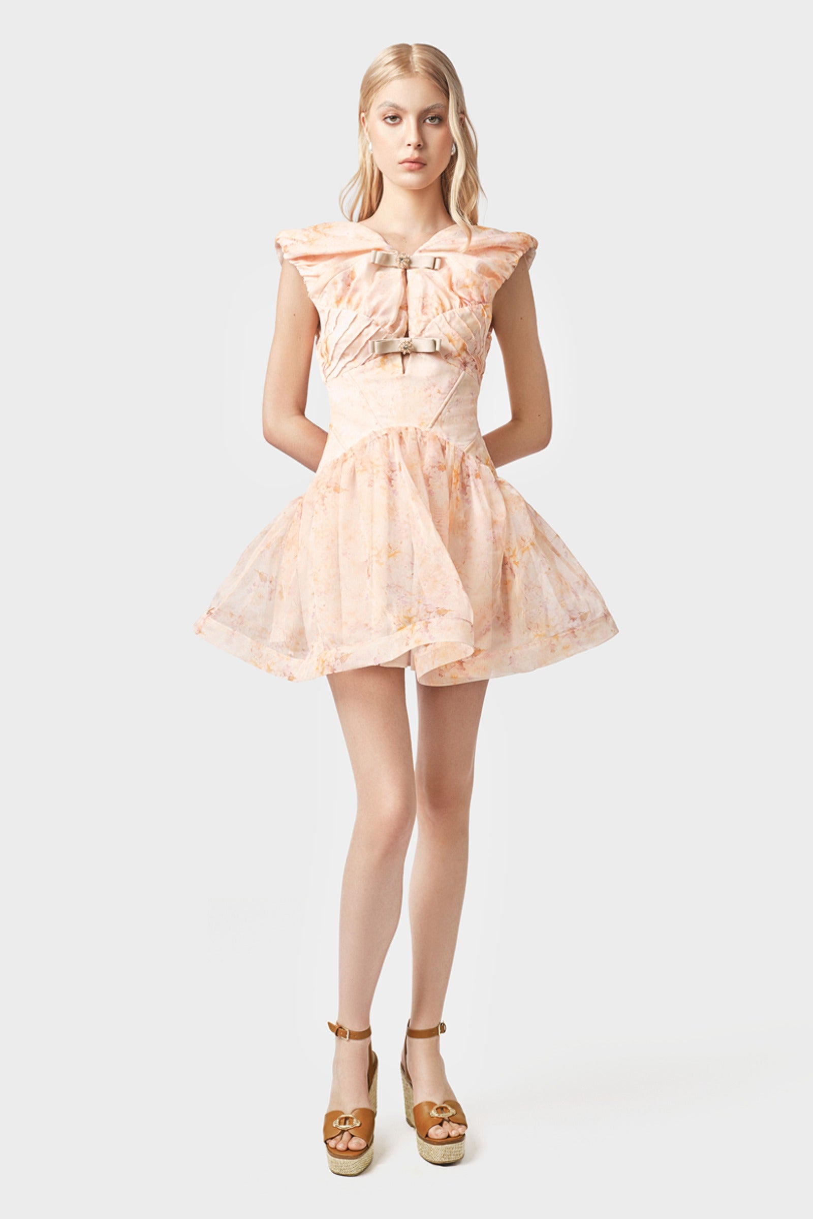 Heloise V-Neck Mini Dress