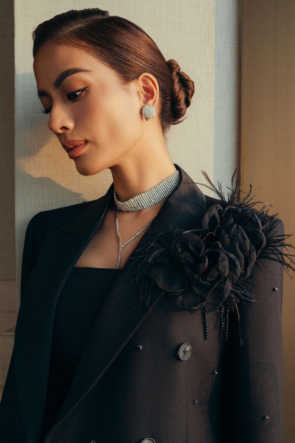 Debra Strapless Straight Across Neck Silk Wool Top - MEAN BLVD