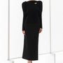 Della Straight High Waist Taffeta Midi Skirt - MEAN BLVD