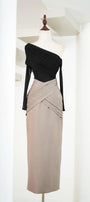 Delta Sheath Crossover Burlap Silk Ankle Length Skirt - MEAN BLVD