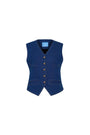 Demi Straight Welt Pocket Cotton Denim Vest - MEAN BLVD