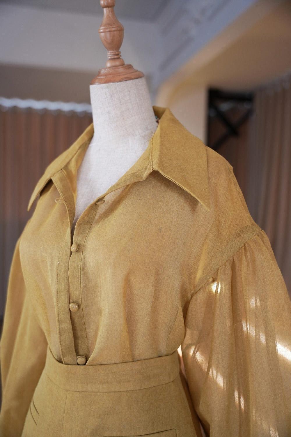 Dhara A-line Welt Pocket Silk Organza Mini Shorts - MEAN BLVD