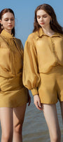 Dhara Straight Bishop Sleeved Organza Shirt - MEAN BLVD