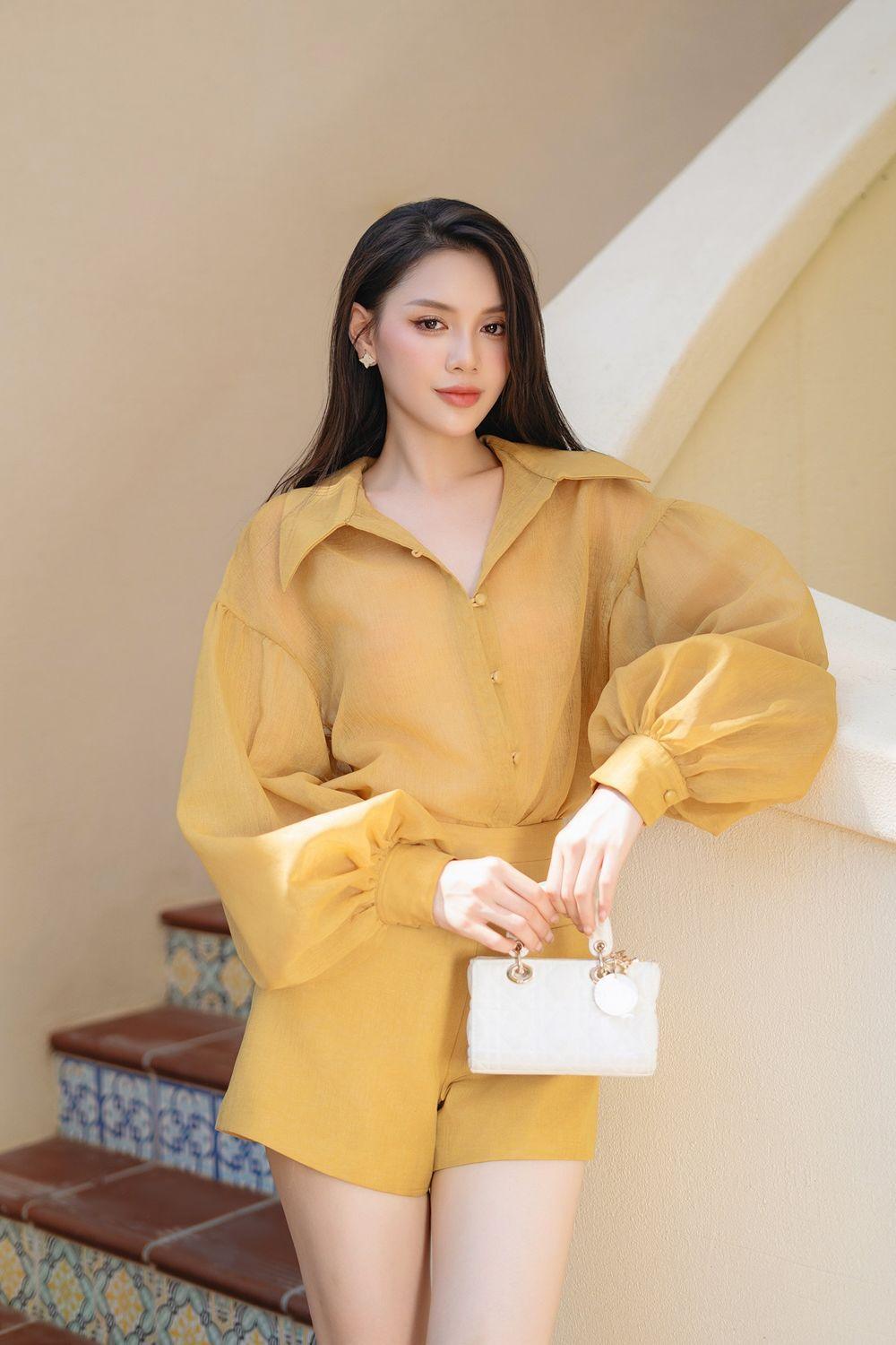 Dhara Straight Bishop Sleeved Organza Shirt - MEAN BLVD