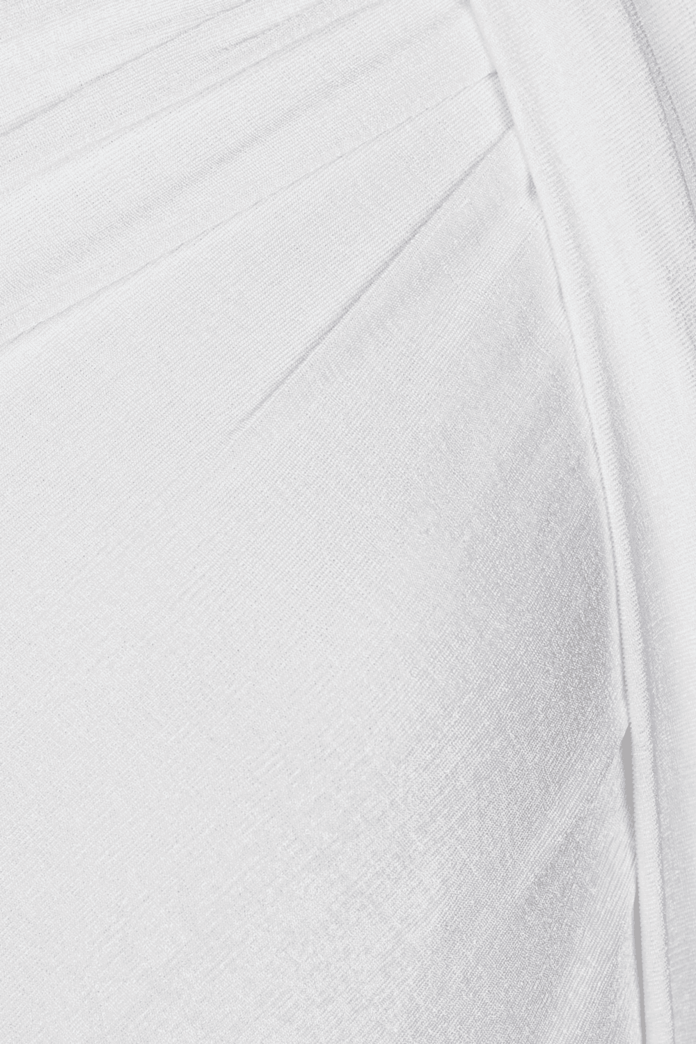 Diamond A-line Asymmetric Neck Crinkle Crepe Midi Dress - MEAN BLVD