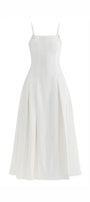 Diana Pleated Camisole Twill Midi Dress - MEAN BLVD
