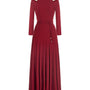 Diep A-line Draped Wool Ankle Length Dress - MEAN BLVD
