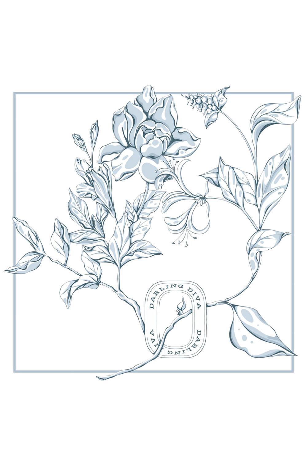 Dissey Floral Silk Scarf - MEAN BLVD