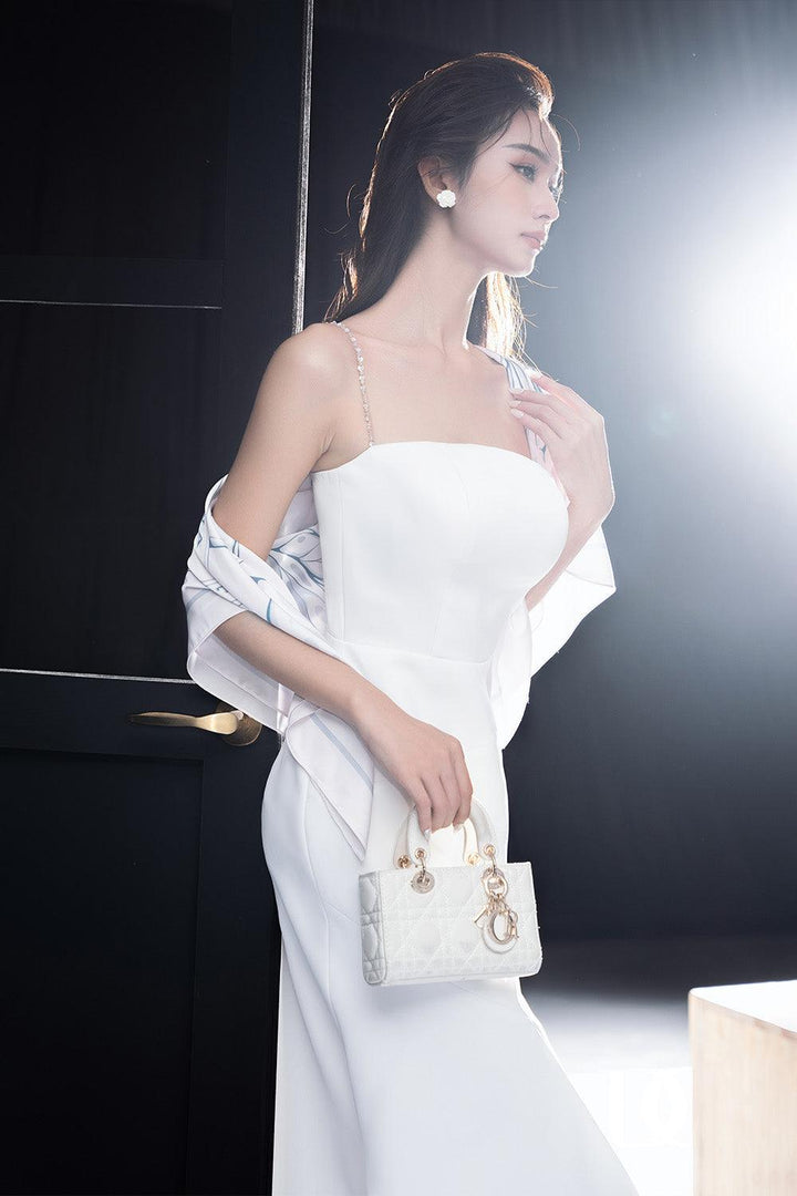 Dissey Trumpet Camisole Chanel Midi Dress - MEAN BLVD