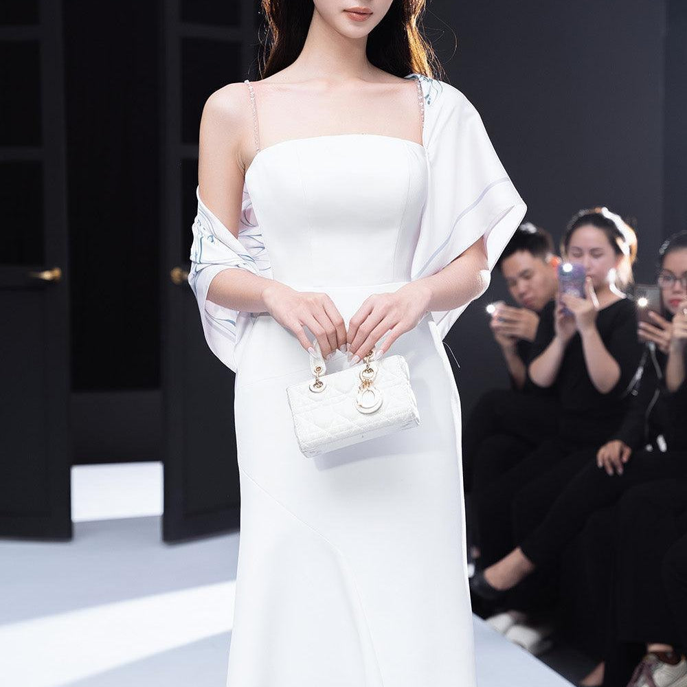 Dissey Trumpet Camisole Chanel Midi Dress - MEAN BLVD