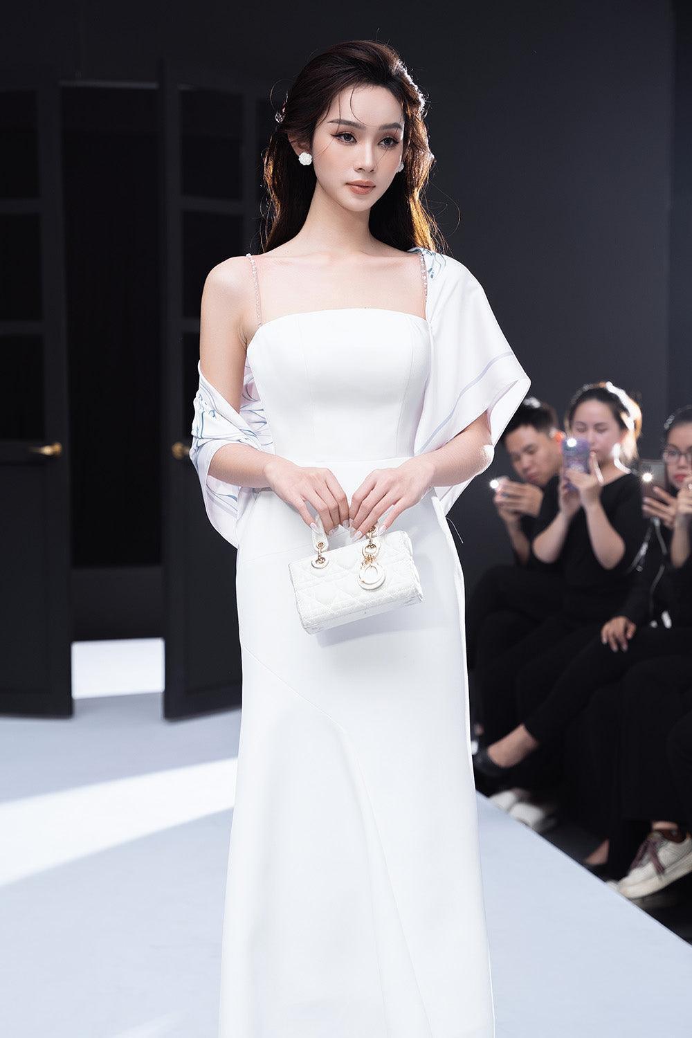 Dissey Trumpet Camisole Chanel Midi Dress - MEAN BLVD