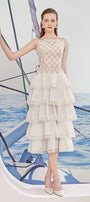 Diva Layered Sleeveless Lace Midi Dress - MEAN BLVD
