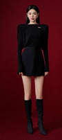 Diva Straight Long Sleeved Knitted Fabric Top - MEAN BLVD